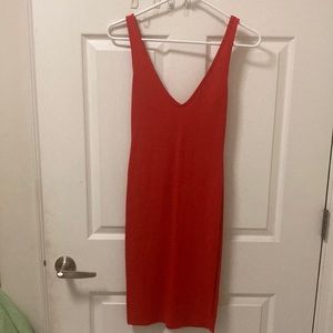 Cute, size small, cherry red dress. Never worn. Mind condition.